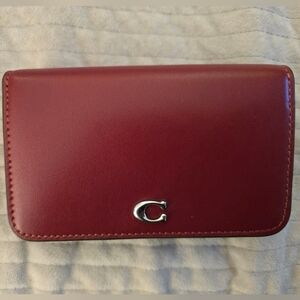 Coach Dark Ruby Essential Slim Card Case